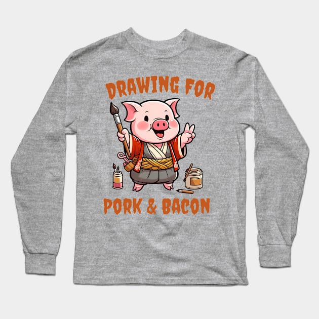 Piggy artist Long Sleeve T-Shirt by Japanese Fever